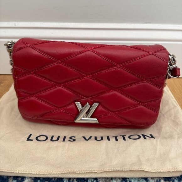 Louis Vuitton Red GO-14 Malletage PM Bag - Picture 1 of 13